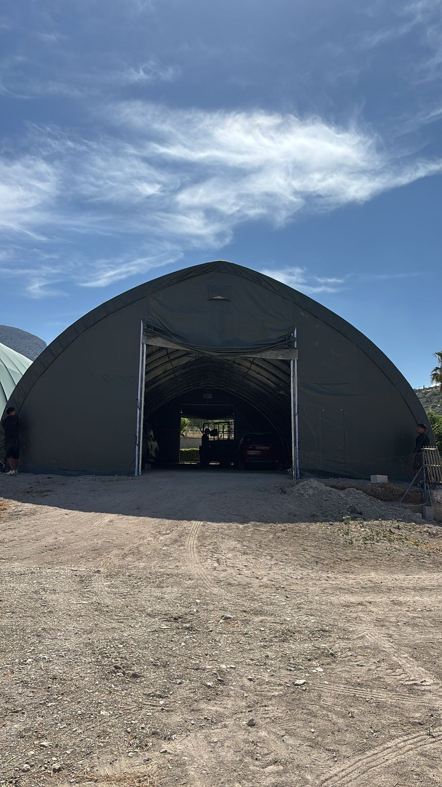 Carpa Agrícola en Almería · Vista frontal