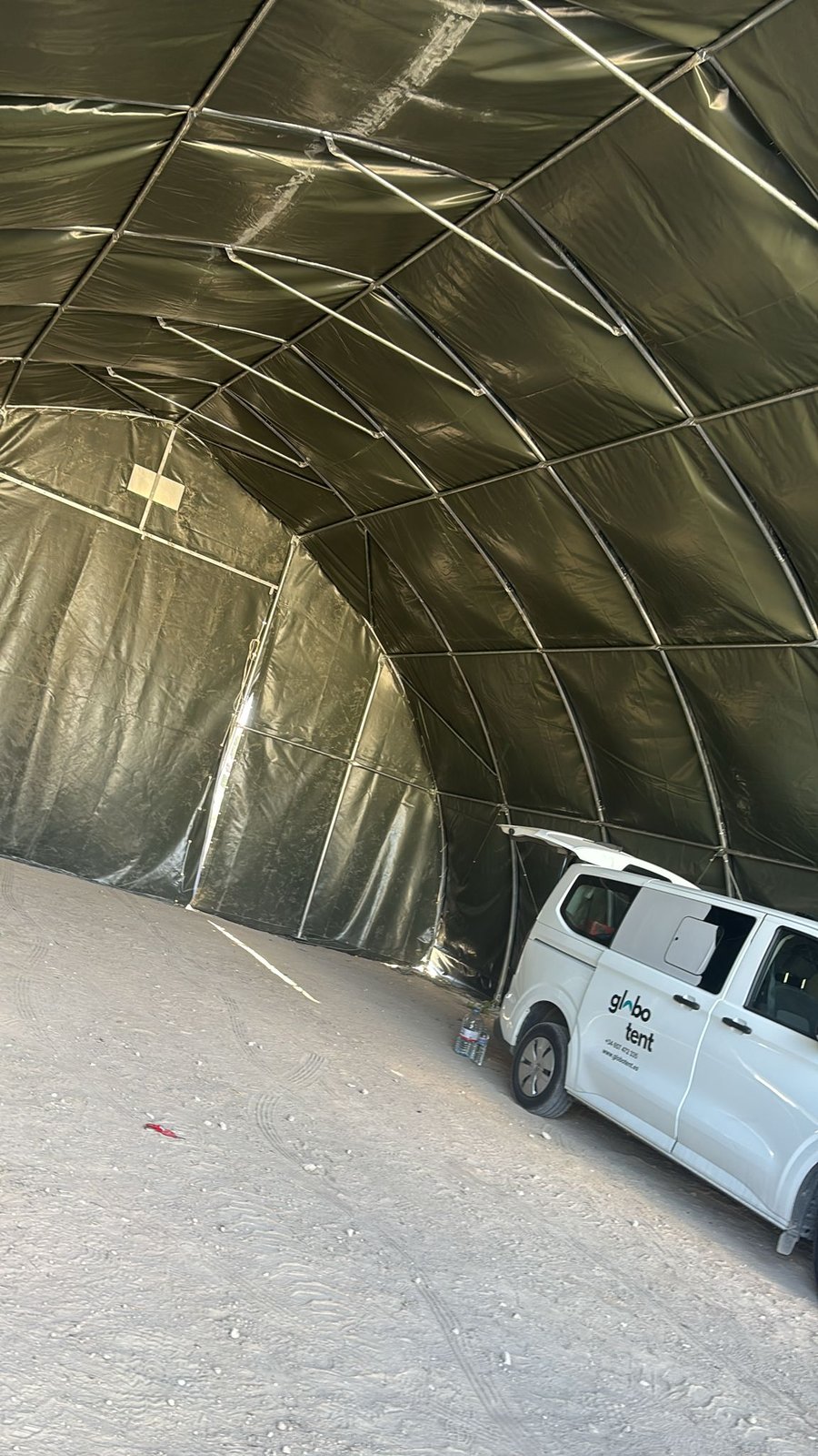 Carpa Agrícola en Almería · Vista interior