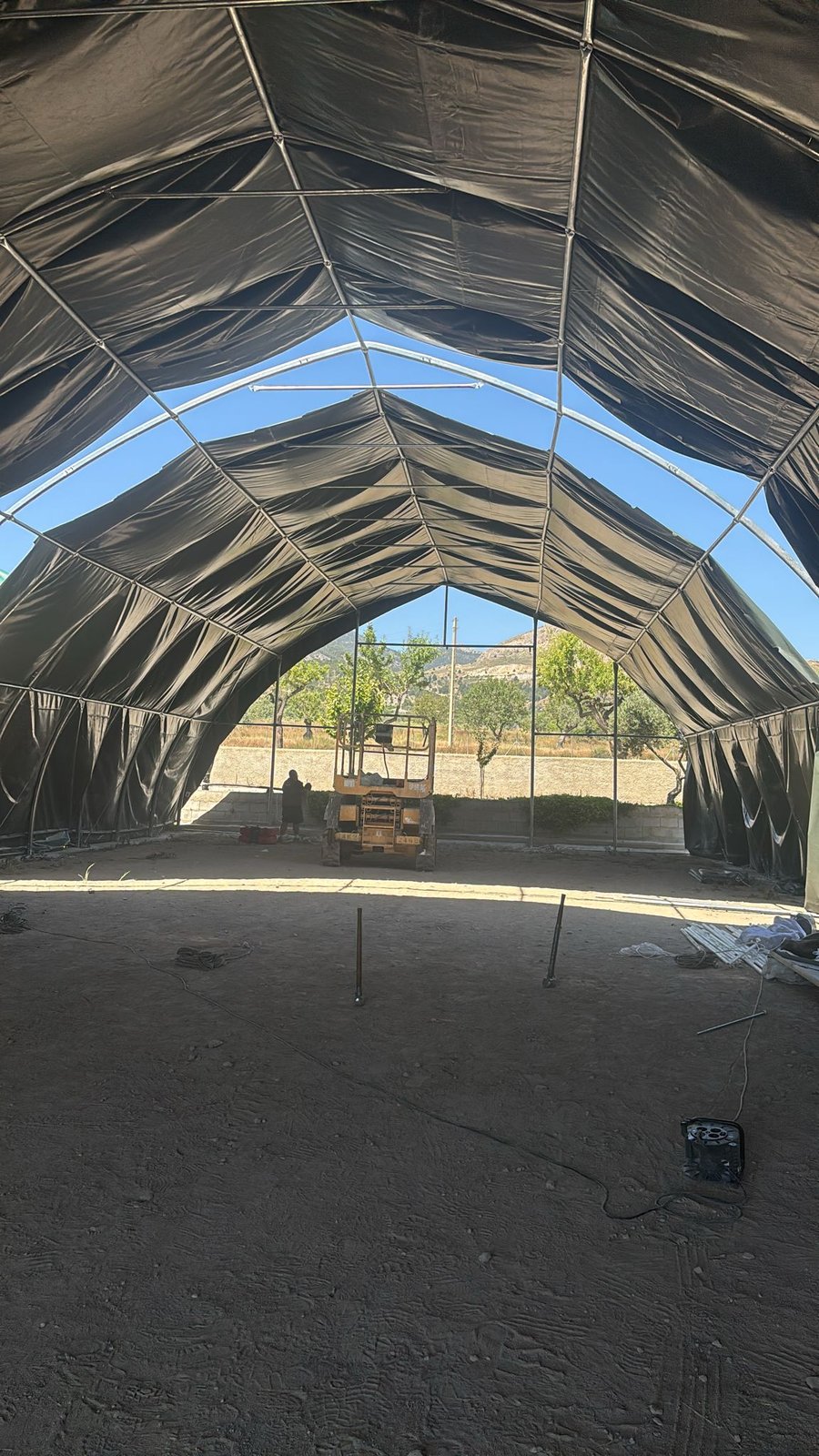 Carpa Agrícola en Almería · Montaje