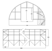 PAGA Y SEÑAL (30% + IVA): Carpa Agrícola 30x12,20x6,10 M (Precio total: 22.730,89 € + IVA)